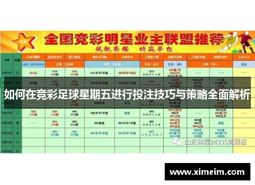 如何在竞彩足球星期五进行投注技巧与策略全面解析